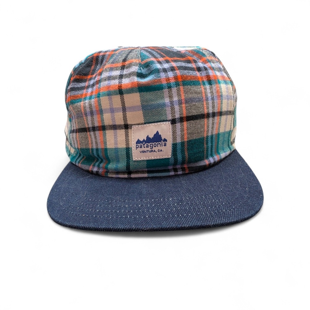 Patagonia Hat Range Cap Plaid Multi color Mens Adjustable Plaid Snapback w/ tags
